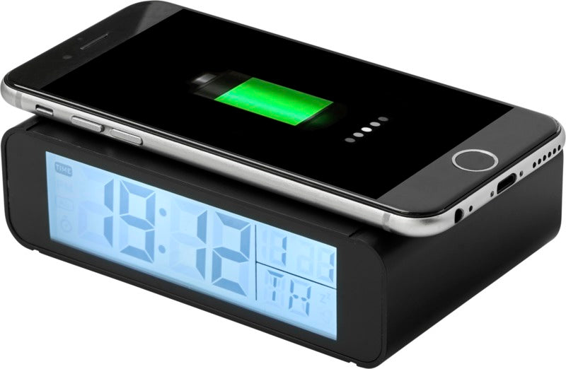 Seconds digitaalinen kello 5W latausalustalla - Musta - - SunBrandi Oy