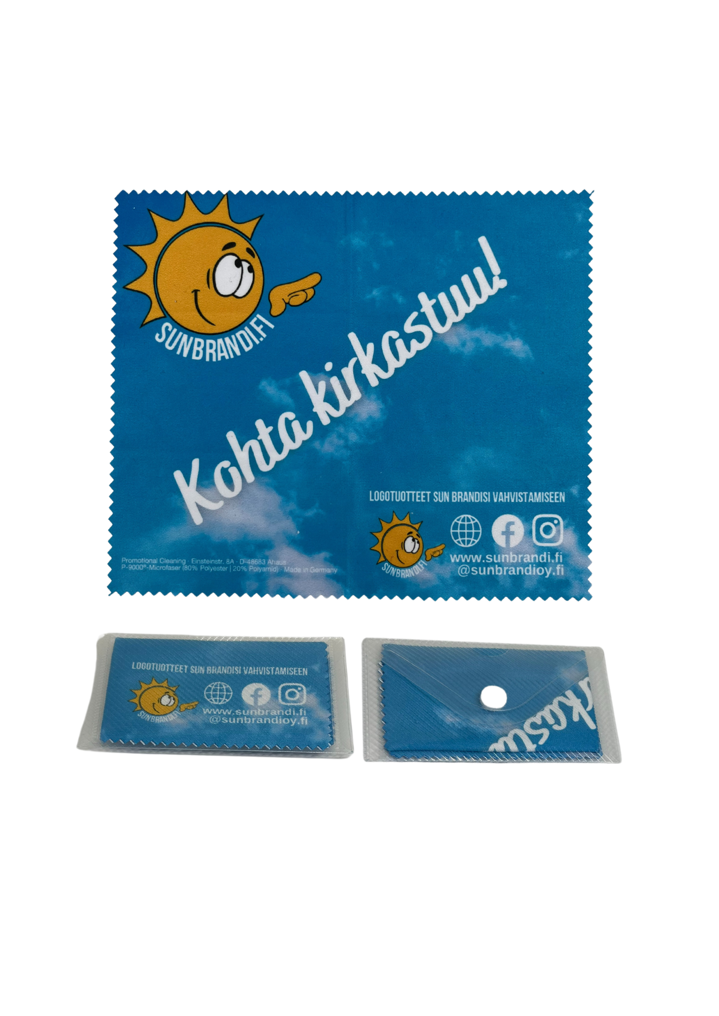 Mikrokuitupuhdistusliinat kotelossa - SunBrandi Oy