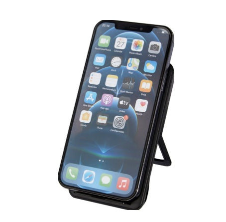 Loop 10 W:n langaton latausalusta puhelinjalustalla, kierrätettyä muovia