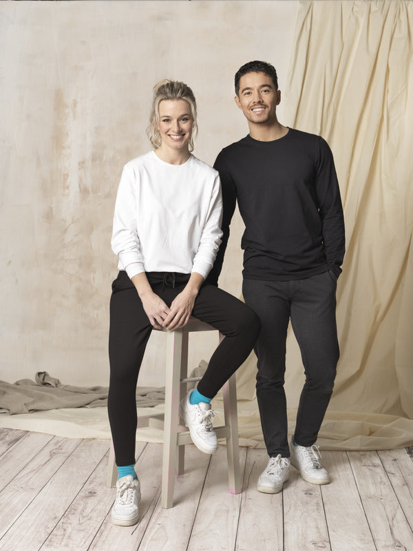 Ponoka pitkähihainen miesten orgaaninen t-paita