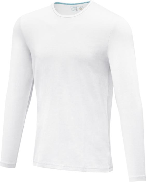 Ponoka pitkähihainen miesten orgaaninen t-paita