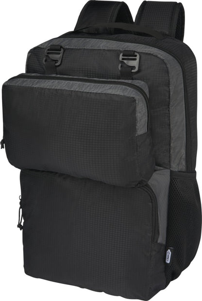 Trailhead 15" GRS-kierrätetty kevyt reppu kannettavalle 14 l - Musta / Harmaa