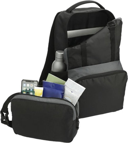 Trailhead 15" GRS-kierrätetty kevyt reppu kannettavalle 14 l - Musta / Harmaa