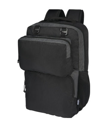 Trailhead 15" GRS-kierrätetty kevyt reppu kannettavalle 14 l - Musta / Harmaa
