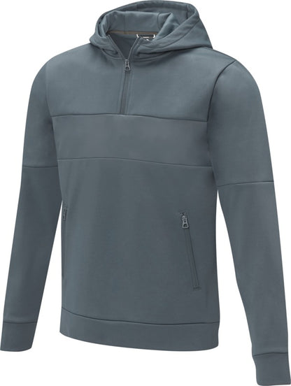 Sayan miesten puolivetoketjullinen anorakkihupullinen svetari