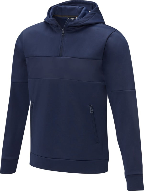 Sayan miesten puolivetoketjullinen anorakkihupullinen svetari