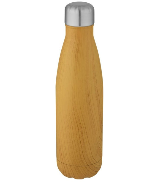 Cove 500 ml tyhjiöeristetty pullo, ruostumatonta terästä, puupainatus -  - SunBrandi Oy